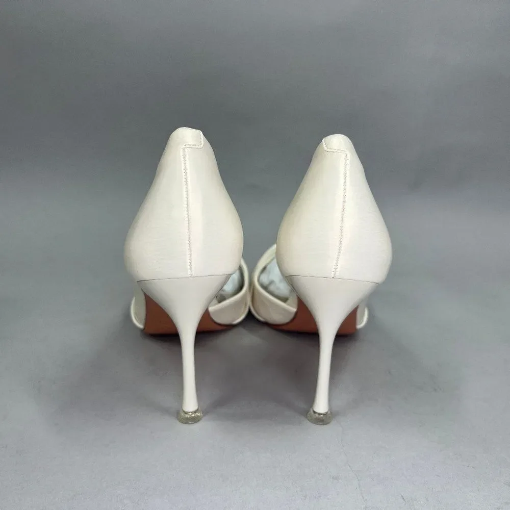 ZBY Women's Size 8.5 Off White Twist Knot Heels!‎
